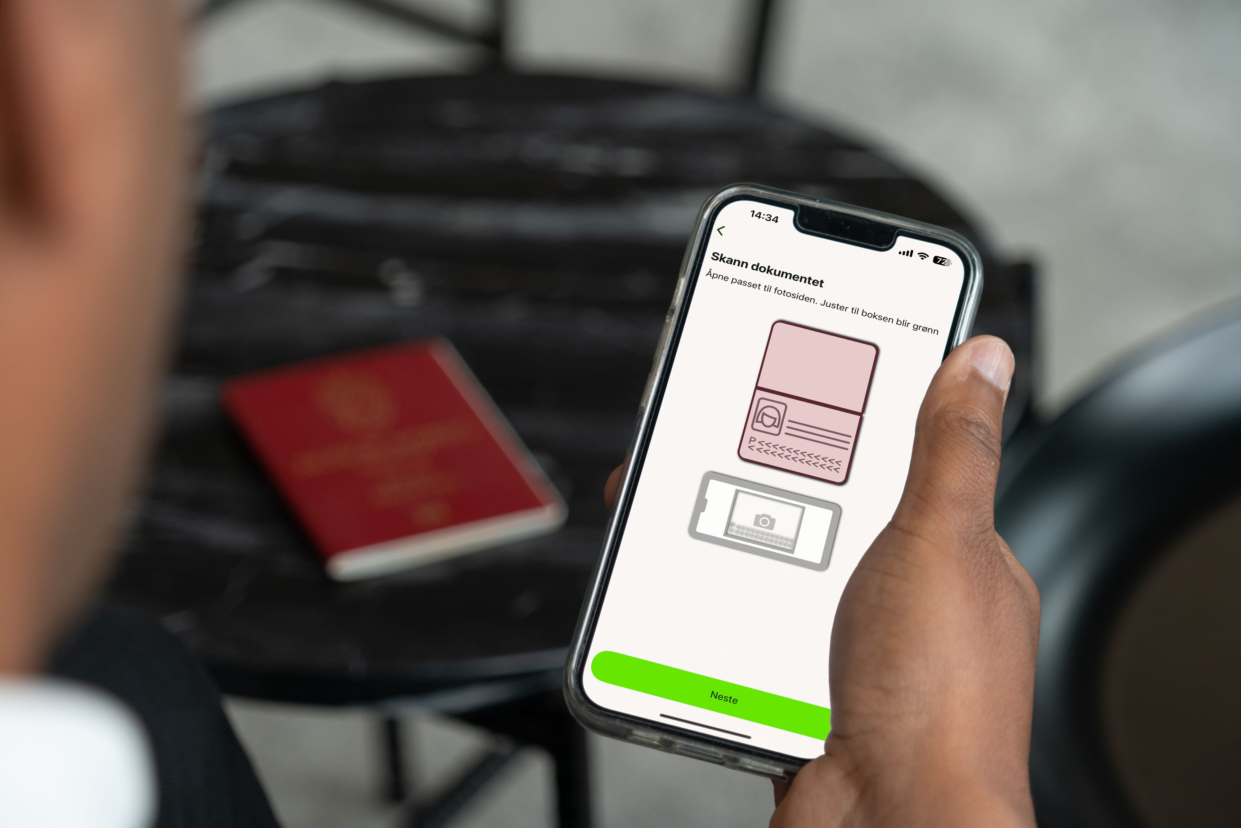 Illustrasjon av ID-sjekk i BankID-appen 